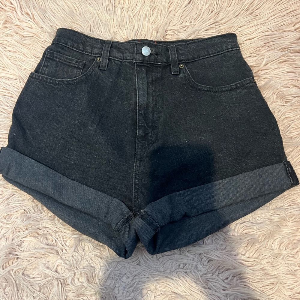 Black BDG Mom High Rise Shorts